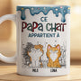 9036MFR2 effet dimpression 3d mug personnalise chat papa chat maman chat appartent a 9036mafod