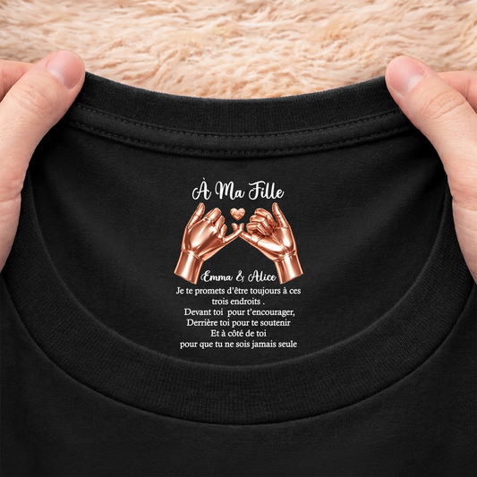 9067AFR2 tee shirt personnalise meilleure amie et soeur avec texte a l_interieur du col noir je te promets 9067aa6epa