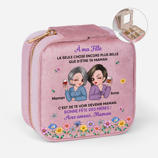 9071AFR1 boite a bijoux_ personnalise en velours cadeau fete des meres a ma fille 9071aj6fwa