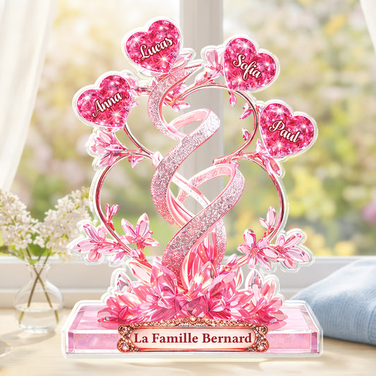 9081AFR1 effet dimpression 3d cadeau original pour famille bloc acrylique personnalise forme decoupee 9081ar8pci