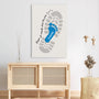 9088CFR3 toile personnalisee prenom cadeau papa papy je marche dans tes pas 9088cnpwb