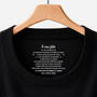 9093AFR1 t shirt personnalise texte a l_interieur du col noir a mon filsfille tu es aime 9093aa8ema