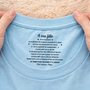 9093AFR2 t shirt personnalise texte a l_interieur du col blanc a mon filsfille tu es aime 9093aa8ema