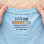 9106AFR2 tee shirt personnalise texte a l_interieur du col blanc cadeau futur papa future maman future mamie futur papy 9106aa8l5a
