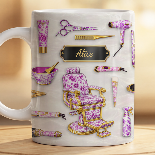 9108MUS2 3d printing effect hairstylist mug personalized gifts for hairstylists 9108mac5a