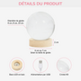 9127LFR3 boule cristal lumineuse personnalisee photo commemorative chienchat tous les anges nont pas dailes 9127l3fpc_ba1da9fa d2df 4e9b bd71 8d142aaaf3a5