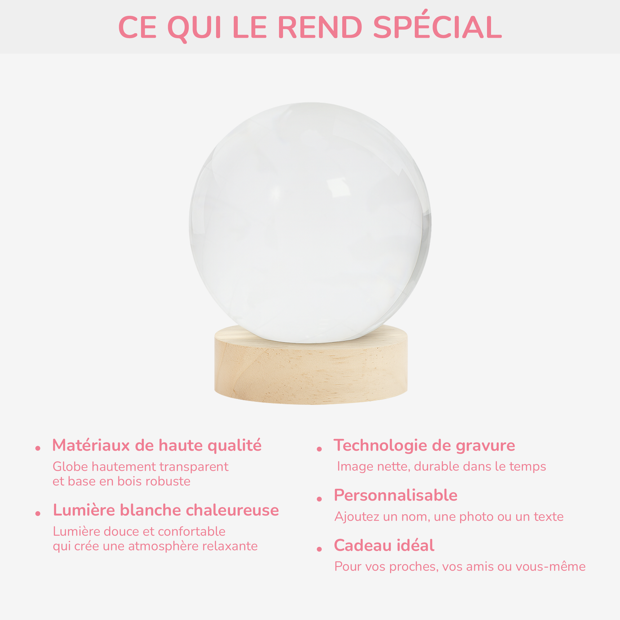 9127LFR4 boule cristal lumineuse personnalisee photo commemorative chienchat tous les anges nont pas dailes 9127l3fpc_2abccc72 b854 4be9 811b a95cca765b4c