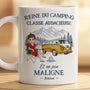 9133MFR2 reine du camping classe mug personnalise prenom 9133mtlca