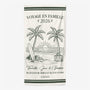 9140BFR1 serviette de plage personnalisee cadeau pour voyage en famille ete 9140bscoi