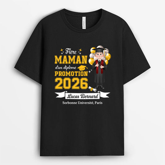 9144AFR1 tee shirt personnalise noir cadeau diplome_ femmehomme maman fiere d_un diplome 9144asplb