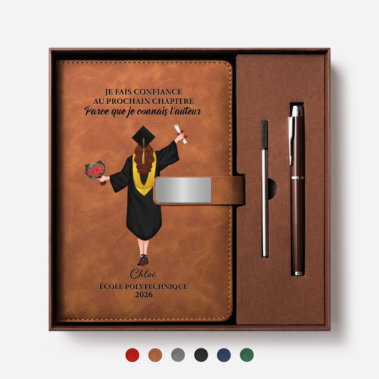9157MFR1 coffret carnet de notes personnalise_ je fais confiance cadeau diplome_ 9157mo30e5a