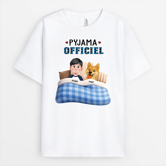 9171AFR1 effet dimpression 3d t shirt personnalise chien pyjama officiel du sommeil 9171a8h5c