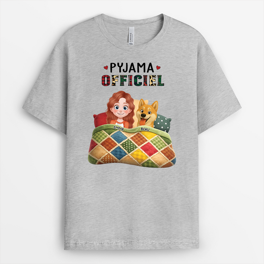 9171AFR2 effet dimpression 3d t shirt personnalise chien pyjama officiel du sommeil 9171a8h5c