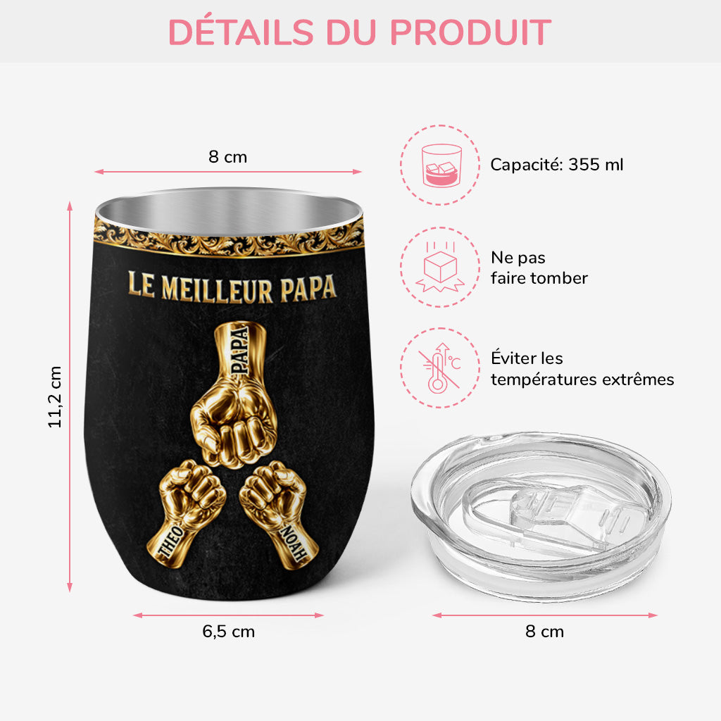 9204TFR3 effet dimpression 3d cadeau meilleur papa papy mug isotherme personnalisable 355ml 9204tnqmb