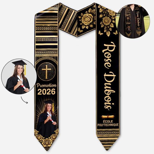 9205AFR1 echarpe remise de diplome personnalisee avec photo cadeau felicitation diplome_ femmehomme 9205ab6vma_2