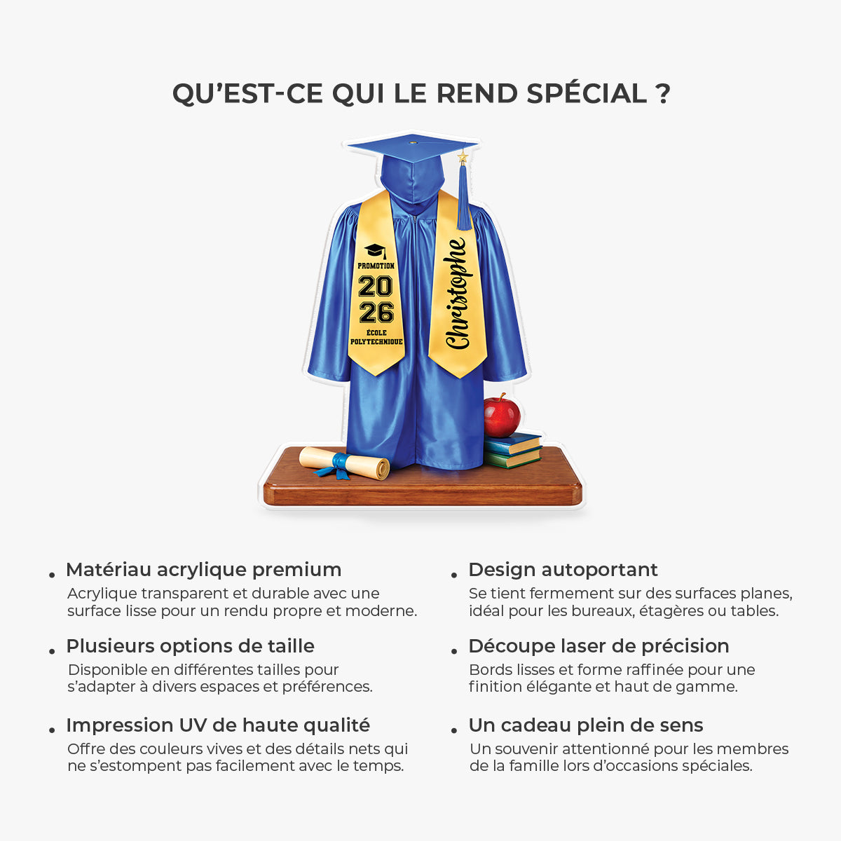 9213AFR1 bloc acrylique personnalise forme originale cadeau remise de diplome_ hommefemme 9213ar6vna_1