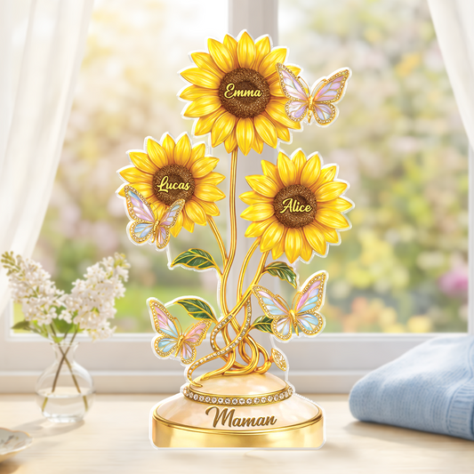 9218AFR1 effet dimpression 3d bloc acrylique personnalise forme decoupee cadeau mamie maman elegant 9218arafpa
