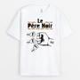 9219AFR1 tee shirt personnalise cadeau maman et papa couleur claire le pere noir 9219atfzb