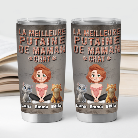 9249TFR2 effet dimpression 3d mug isotherme personnalise 590ml avec chat meilleure maman chat 9249tte1d