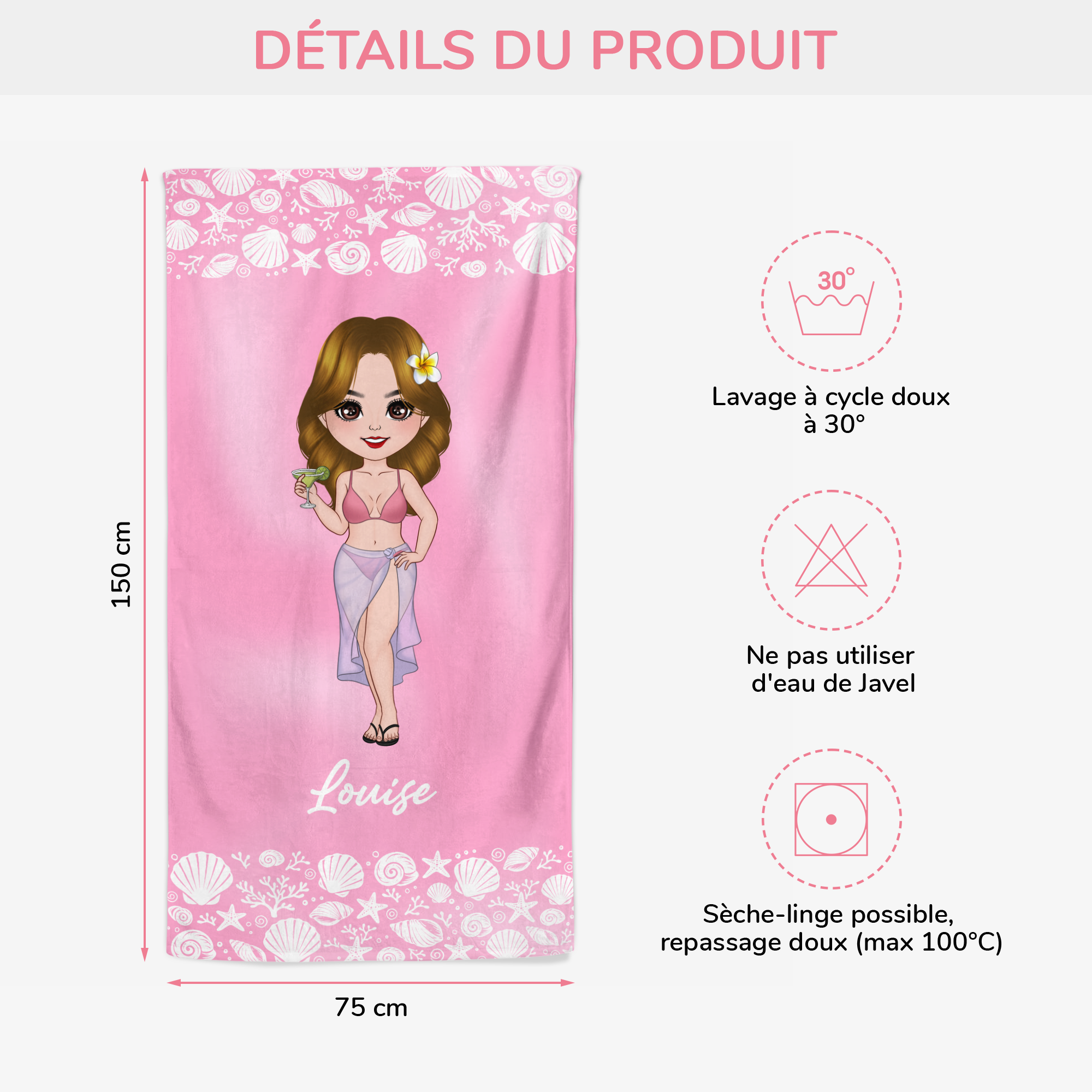 9277BFR3 serviette de plage personnalisable_ cadeau original pour femme ete 9277b8cna_d90e9e25 cb73 4f88 b231 6814d50f54b9