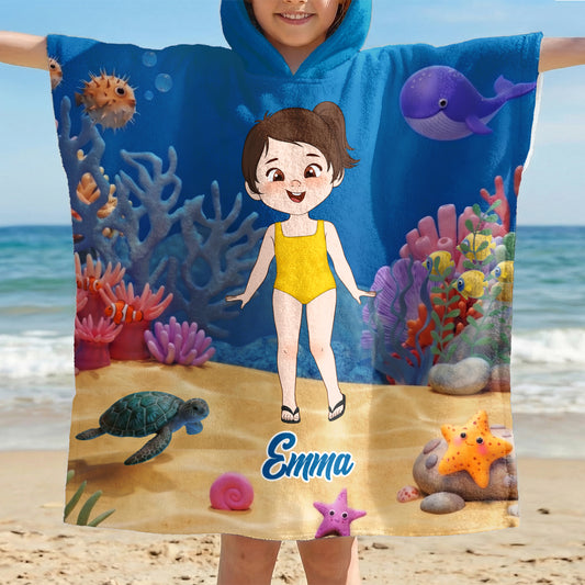 9285AFR1 serviette de plage enfant personnalisee_ avec capuche cadeau ete avec dessin enfant 9285ab8dkk
