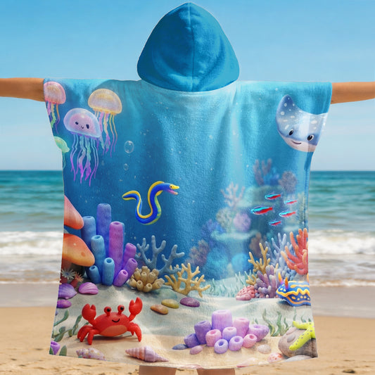 9285AFR2 serviette de plage enfant personnalisee_ avec capuche cadeau ete avec dessin enfant 9285ab8dkk