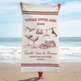 9286BFR2 serviette de plage personnalisee_ pour femme voyage entre filles en ete 9286baeta