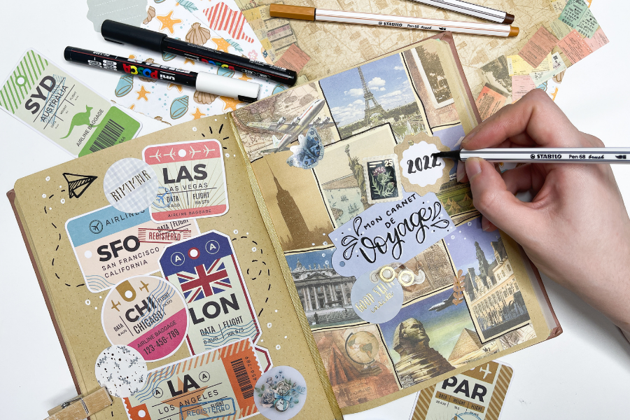 Journal de voyage pour immortaliser ses découvertes 