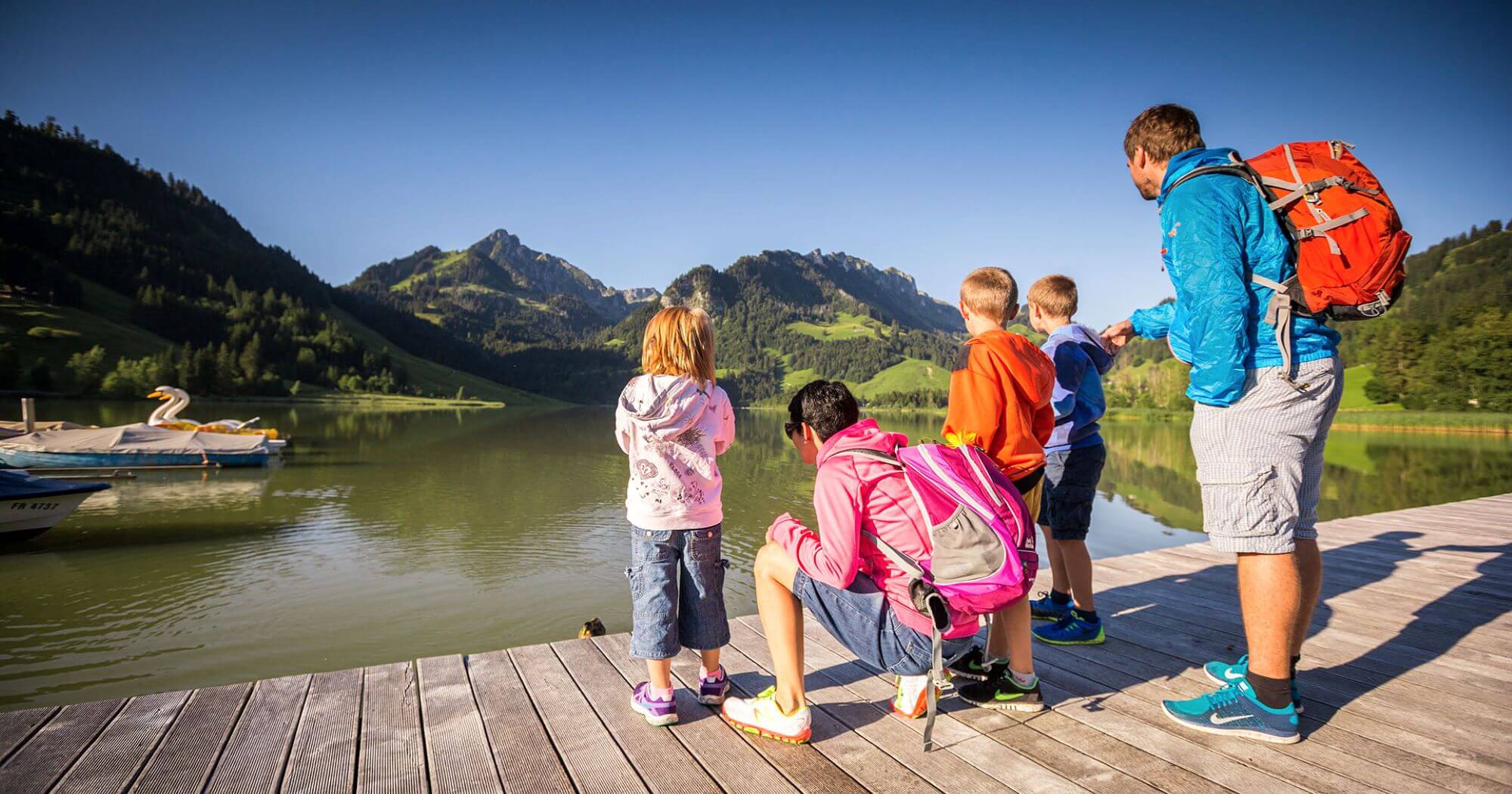 Une sortie en famille pour femme âgée