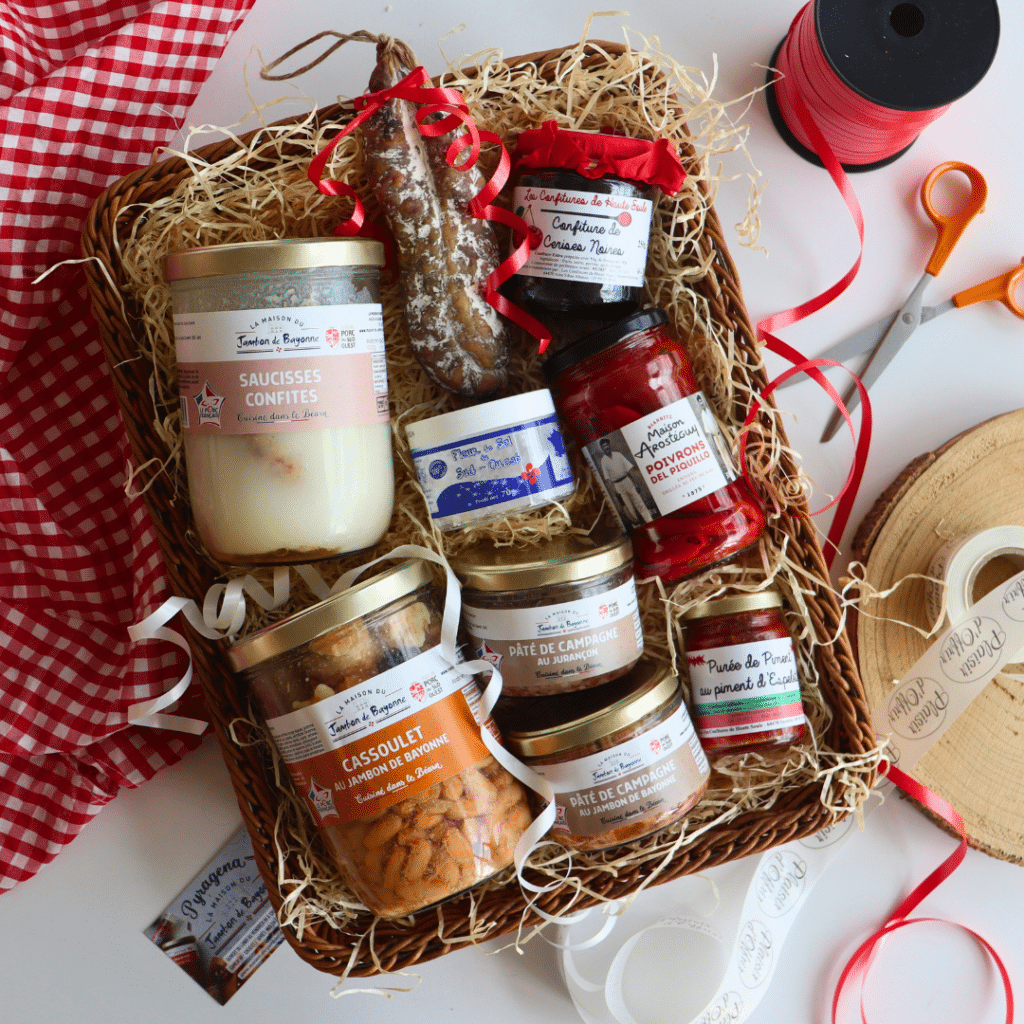 Panier gourmand de produits du terroir