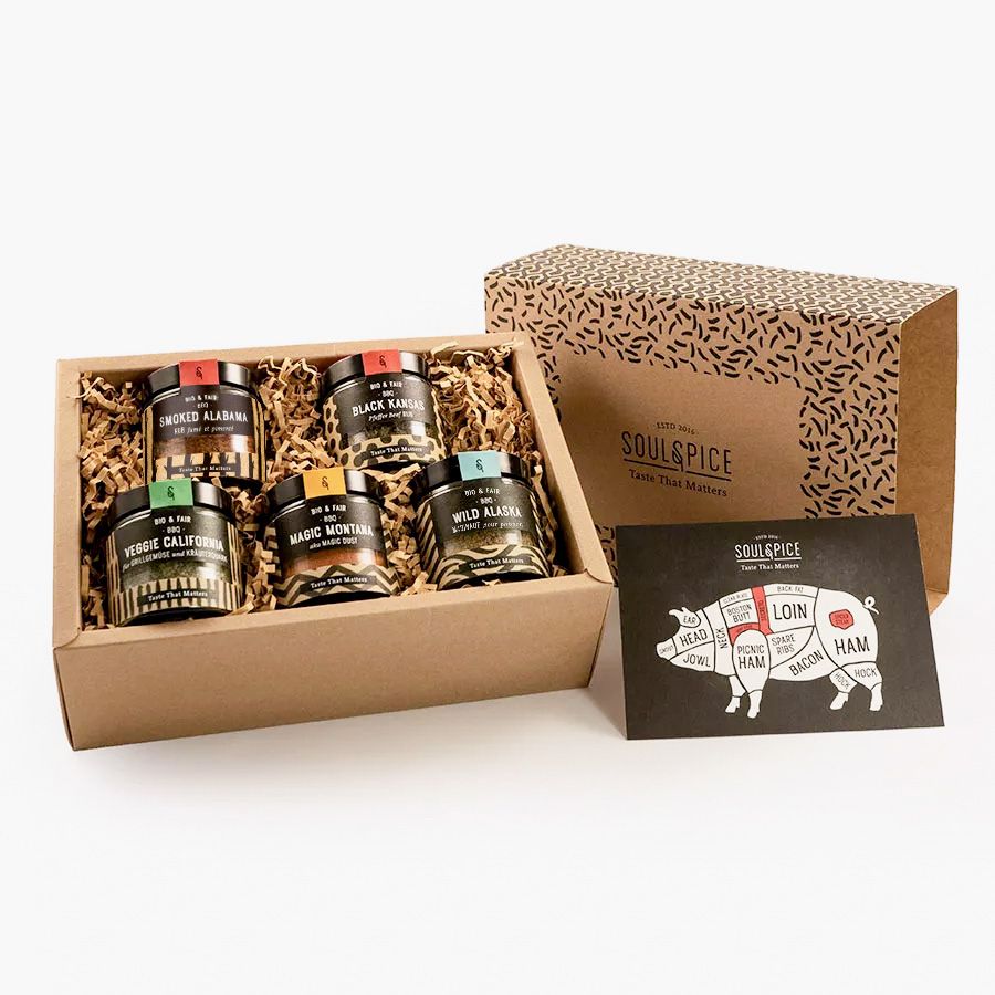 Boîte d’épices de BBQ pour cadeau anniversaire papa gourmand[product]