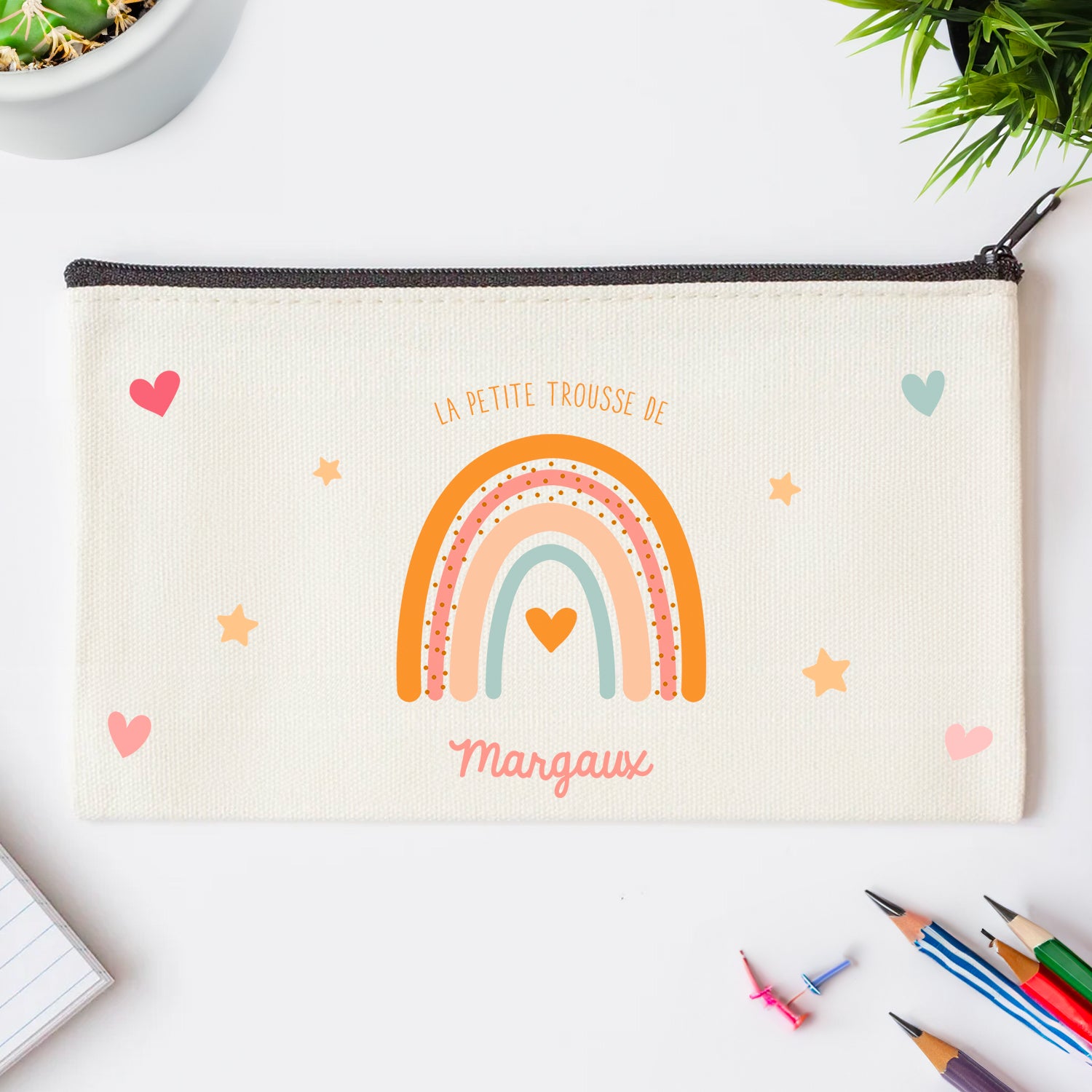 Petite trousse personnalisée pour l’école ou les loisirs