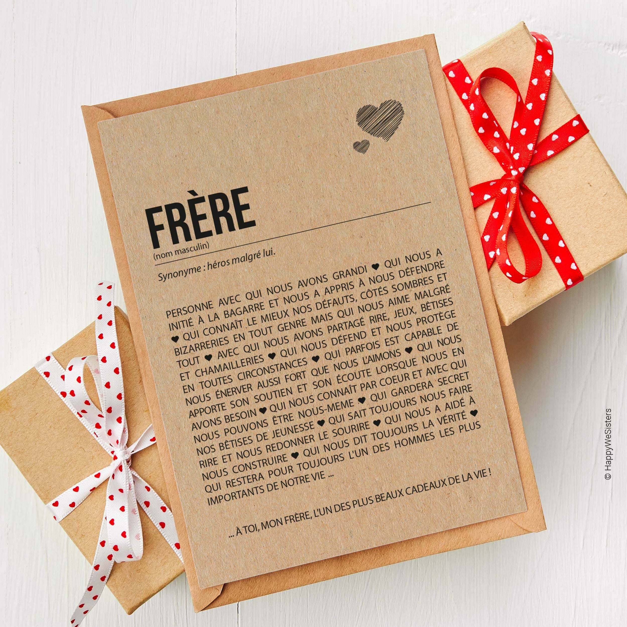 Carte personnalisée avec un message sincère