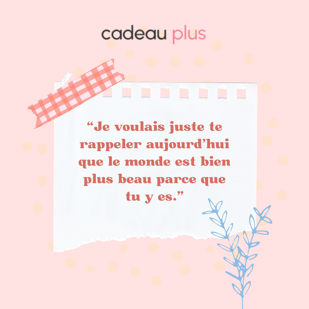 Message touchant pour une amie en difficulté