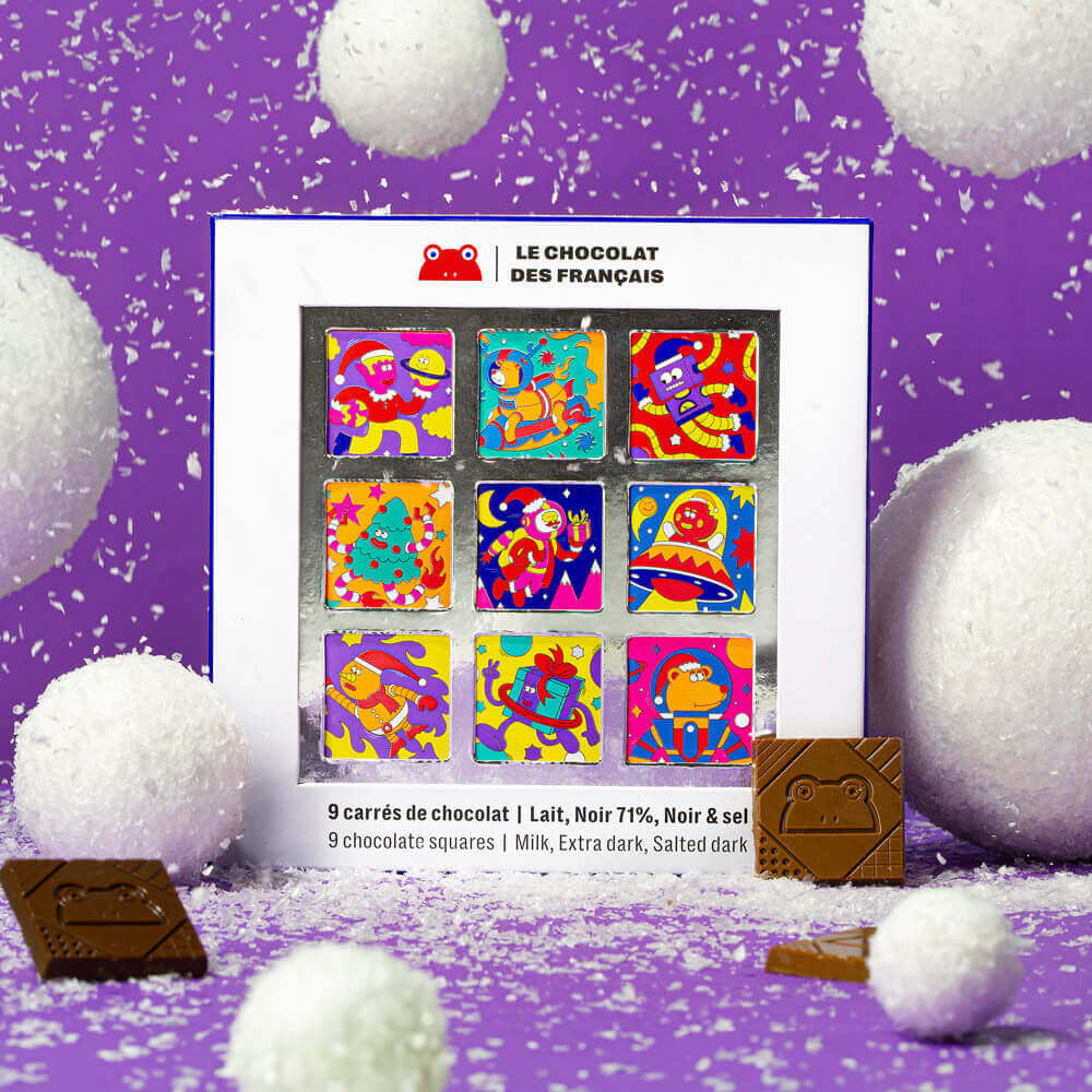 Coffret de chocolats « Les Carrés » de chez Le Chocolat des Français