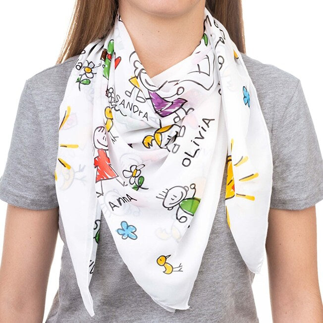 Foulard personnalisé pour maman à Noël