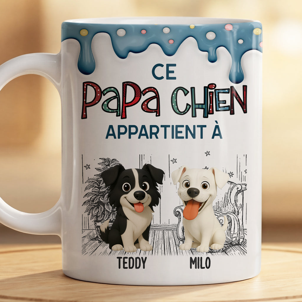 effet dimpression 3d mug personnalise chien papa chien maman chien appartent a 9036mafoc_05eb11e5 3c63 435f a6da 52fd83caa567