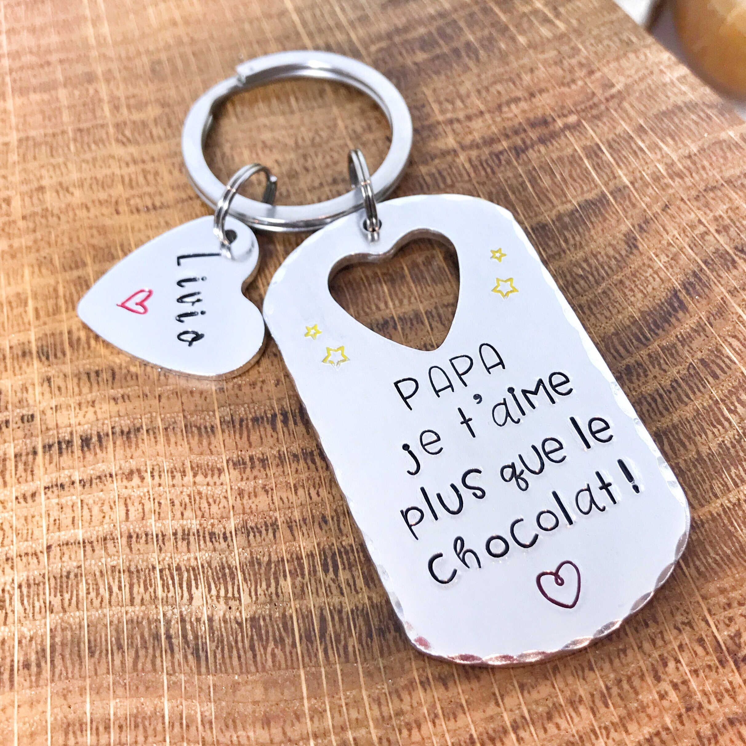 Un porte clé à message - idee cadeau de noel pour papa