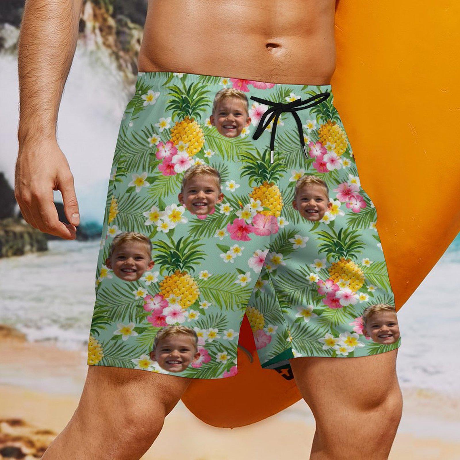 Short de bain personnalisé photo