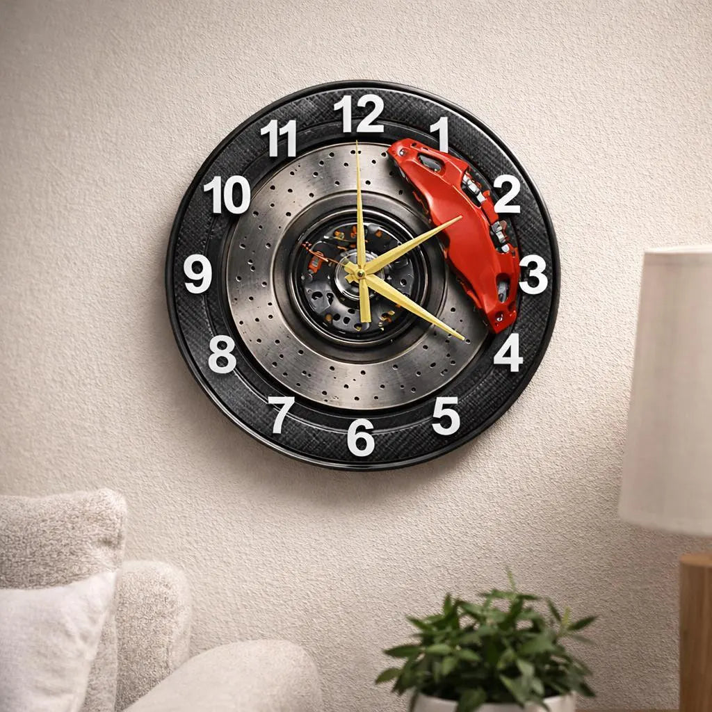 Horloge murale en jante de voiture