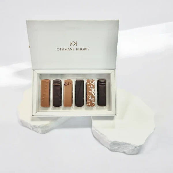 Assortiment de chocolats artisanaux - cadeau en A