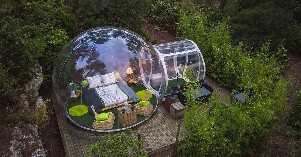 Une nuit étoilée dans une bulle avec 