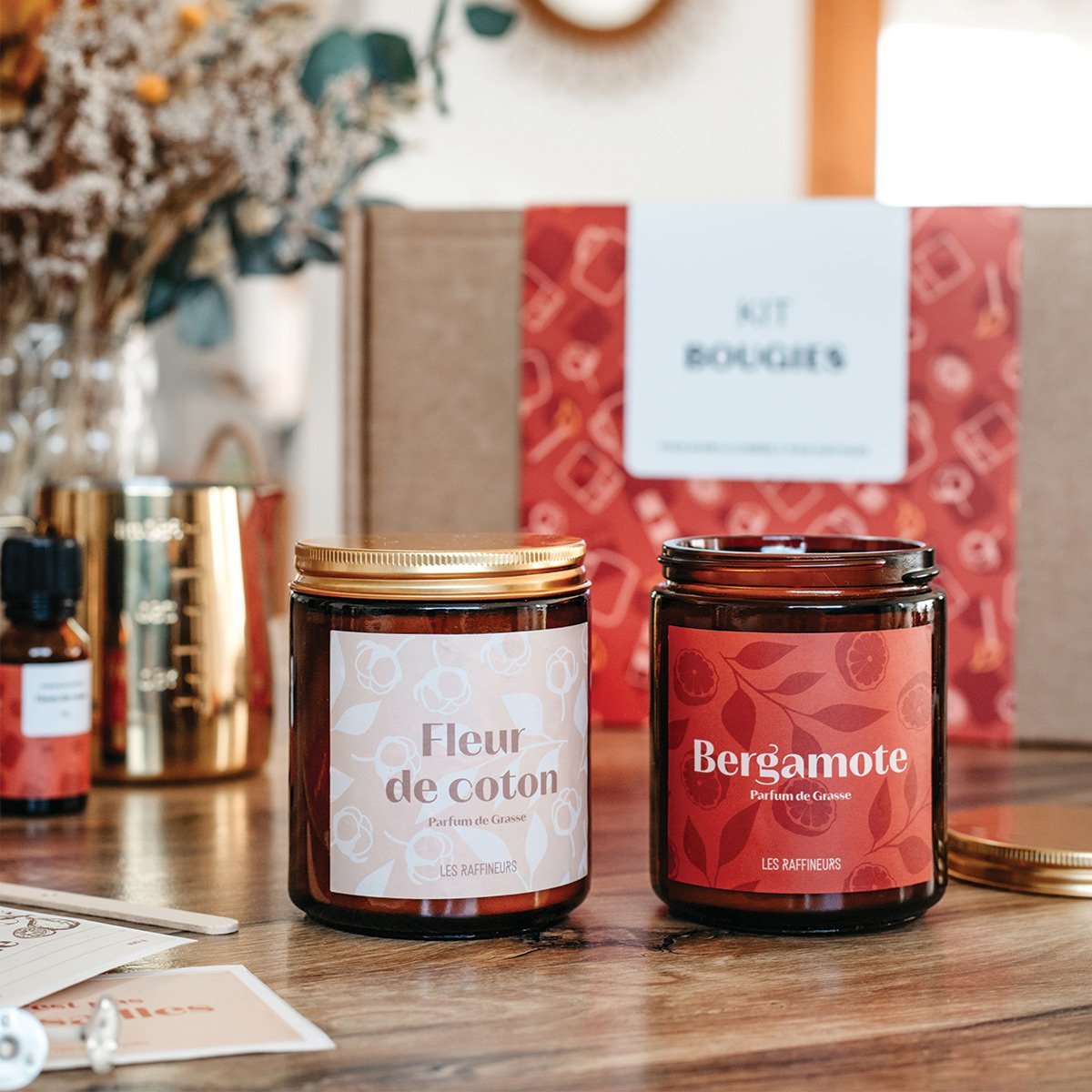 Bougie parfumée personnalisée maison