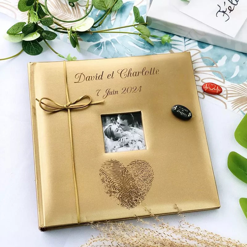 Livre d'or et cagnotte personnalisée 
