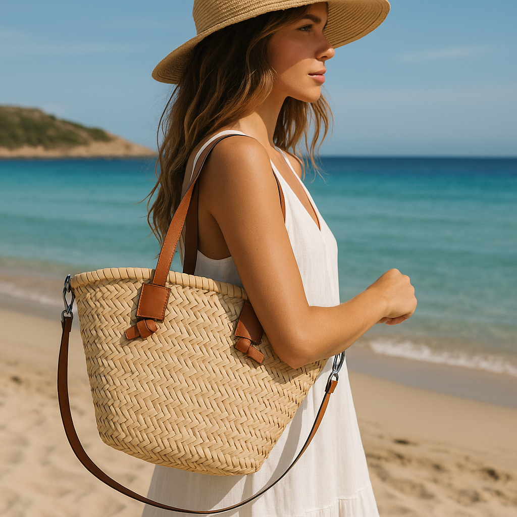 Panier en osier traditionnel 