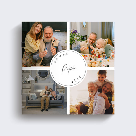Album photo fait main pour papy