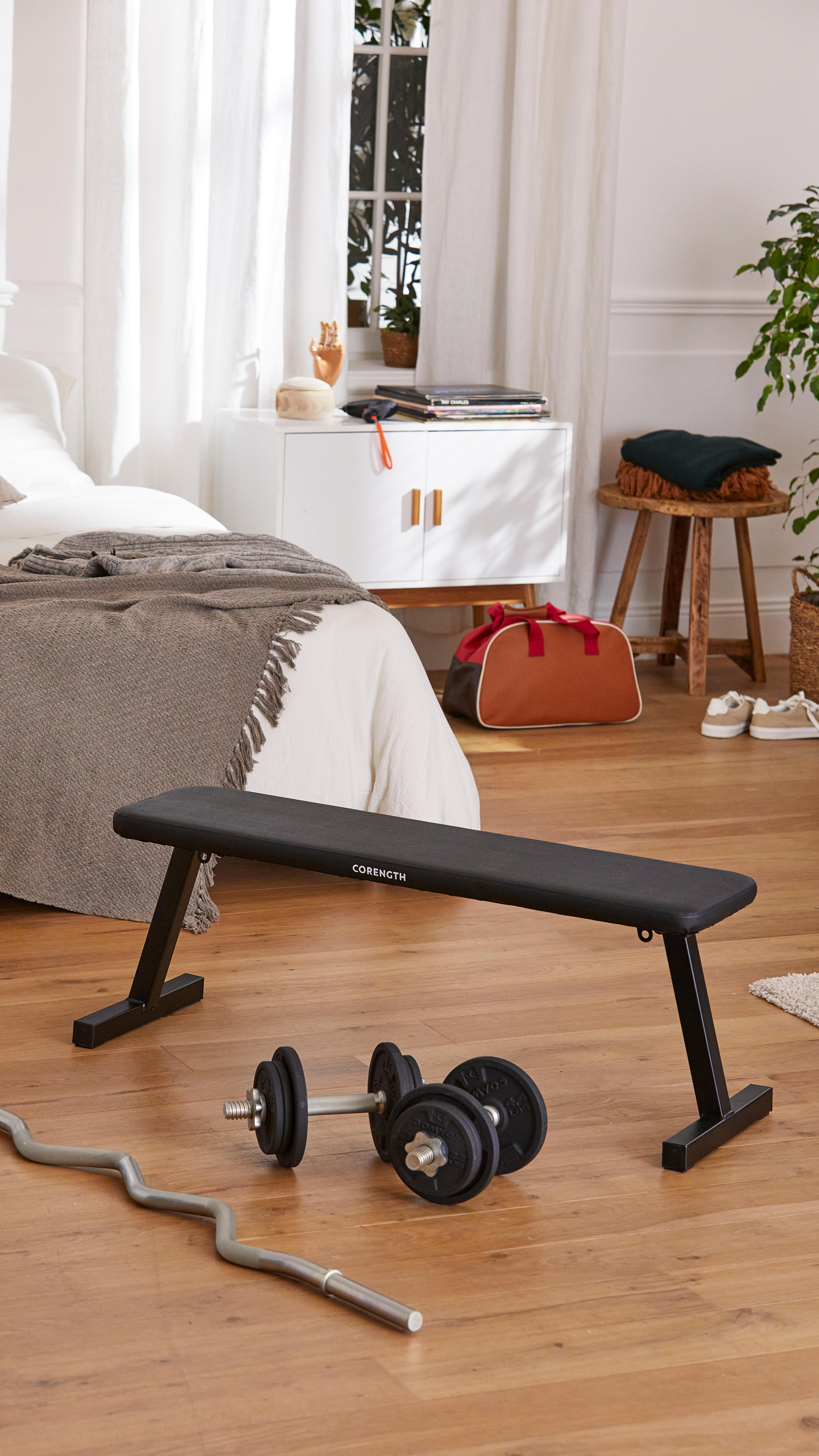 Du matériel de sport pour sa chambre Decathlon (Corength)