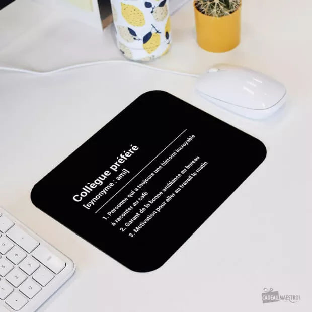 Tapis de souris original pour collègue femme