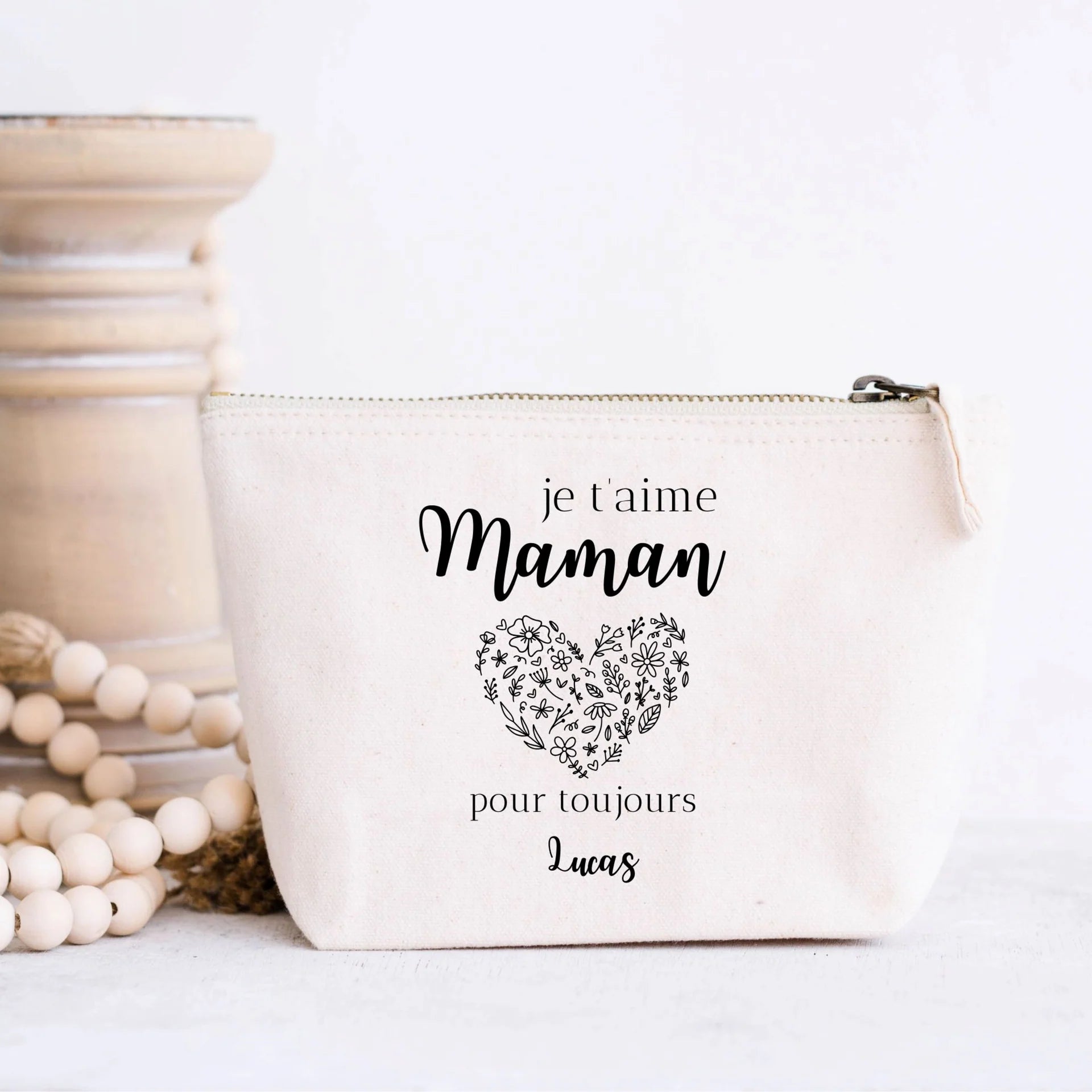 Trousse personnalisée Je t’aime Maman pour toujours