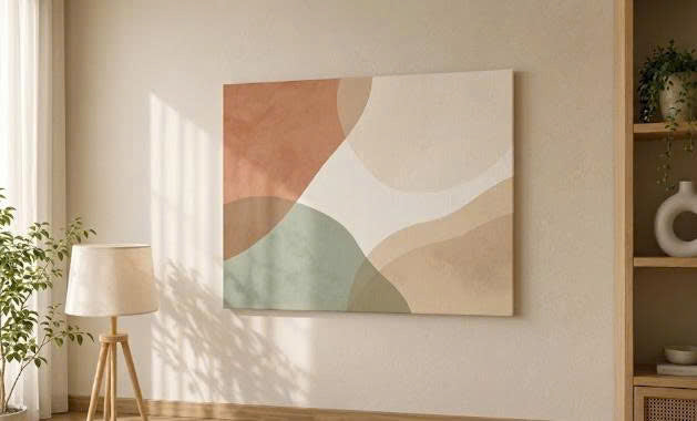 Accrochez votre toile au mur